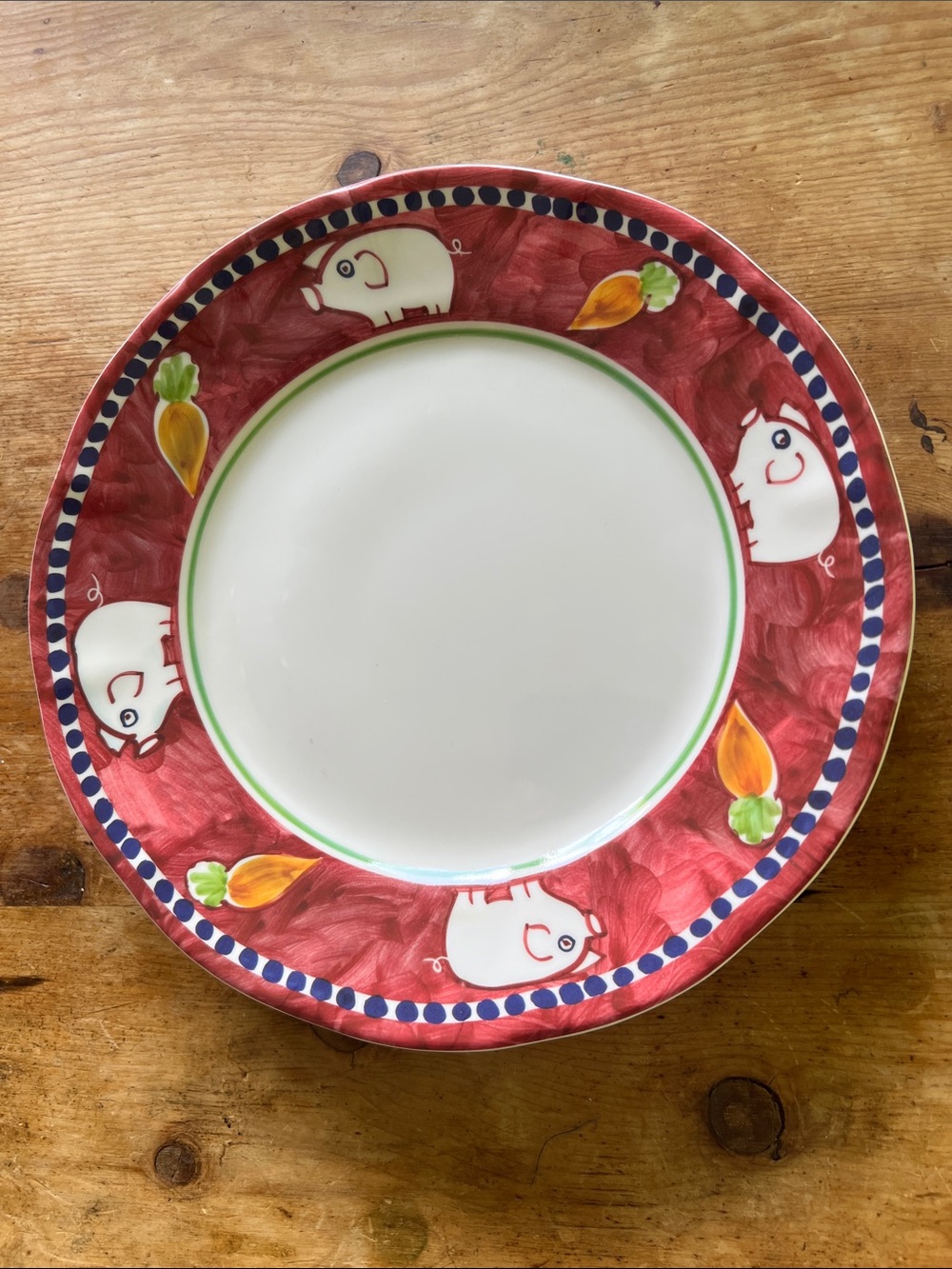 VIETRI Melamine Campagna Porco Dinner 10” Plate